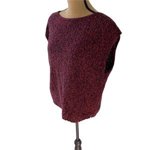 Smith & Jones Women’s Knit Sleeveless Top Size Large Red And Black